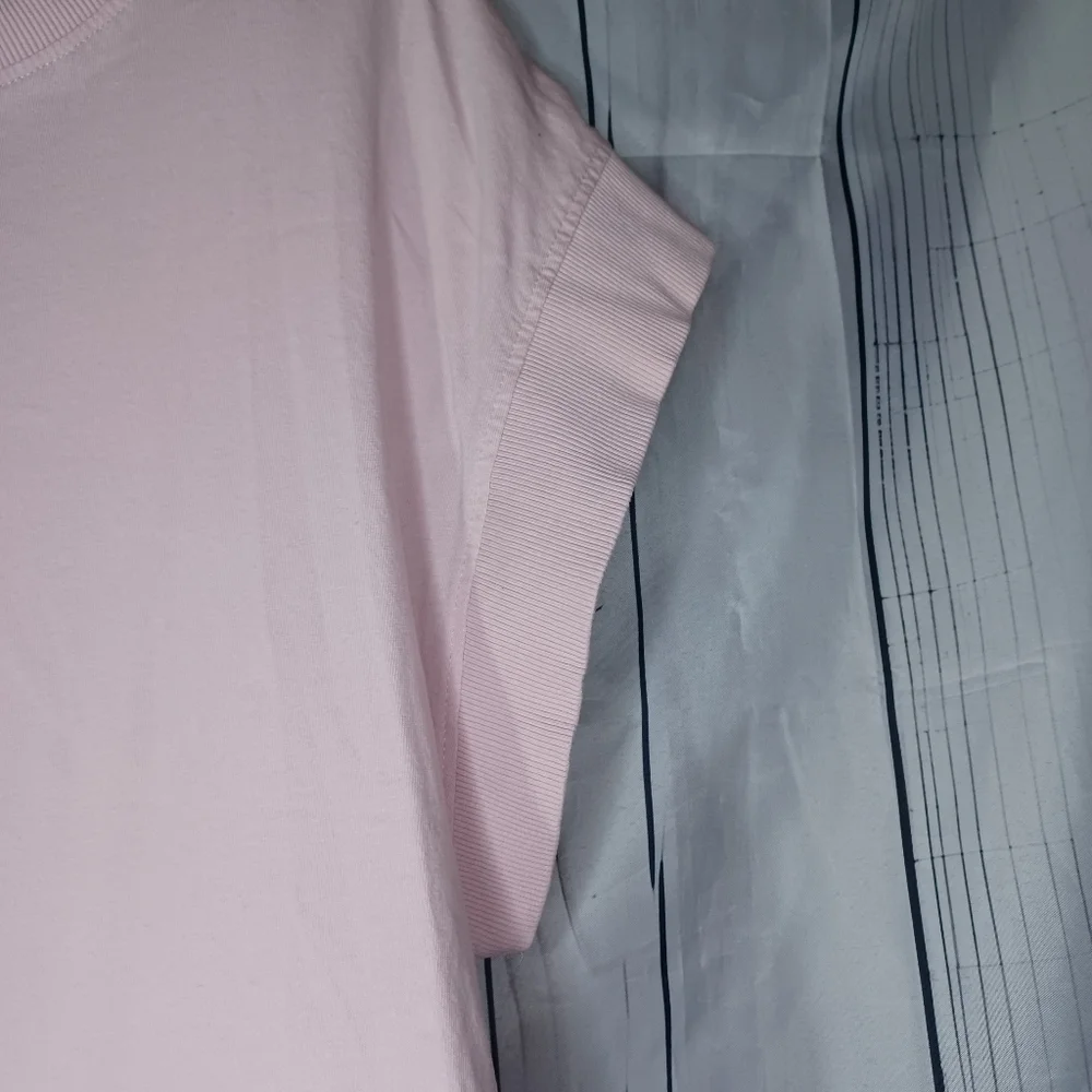 Zara soft pale Pink Boxy Relaxed T-shirt with Short Sleeves - Picture 4 of 12